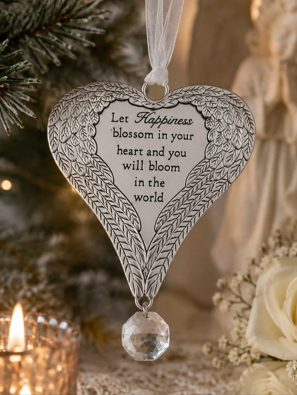 Ganz Angel Wing Heart Ornament Memorial Keepsake Guardian Angel Gift